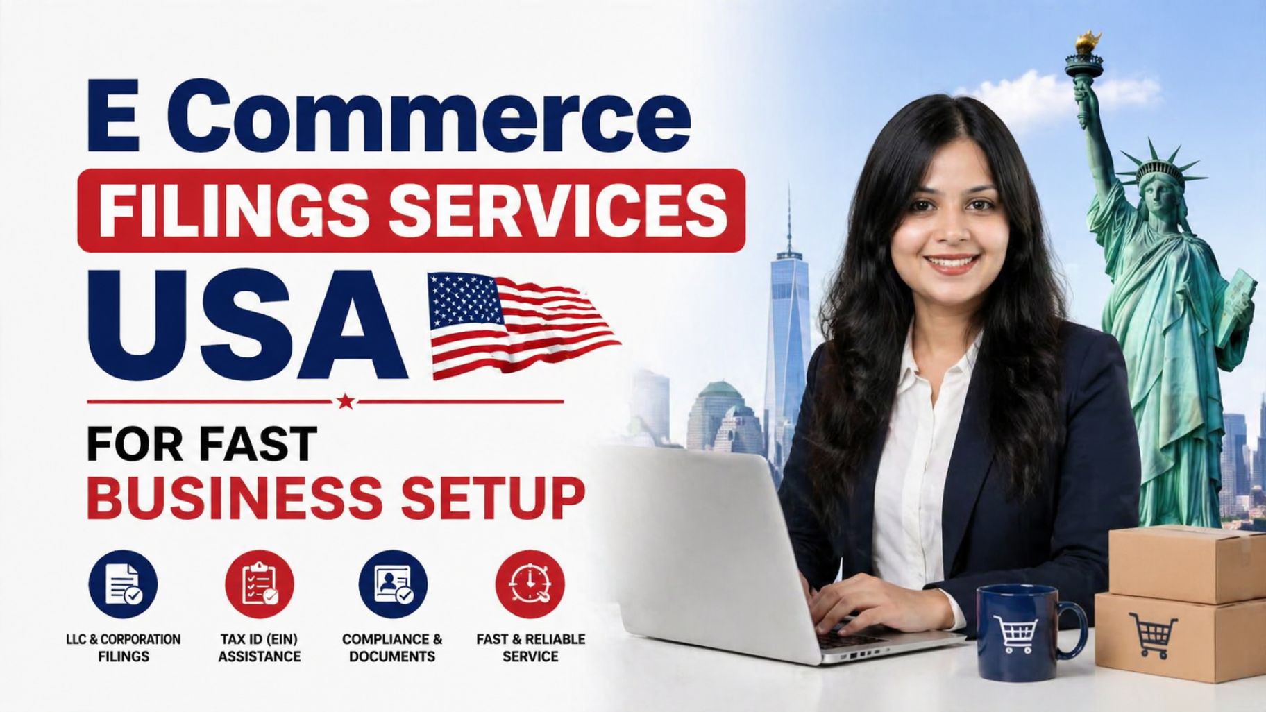 E Commerce Filings Services USA for Fast Business Setup