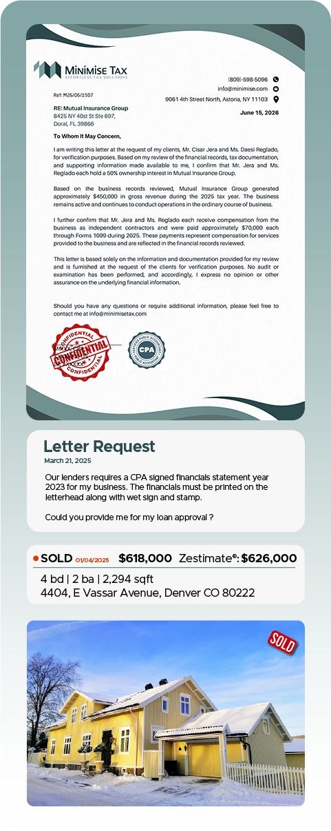 Minimise tax Consultant