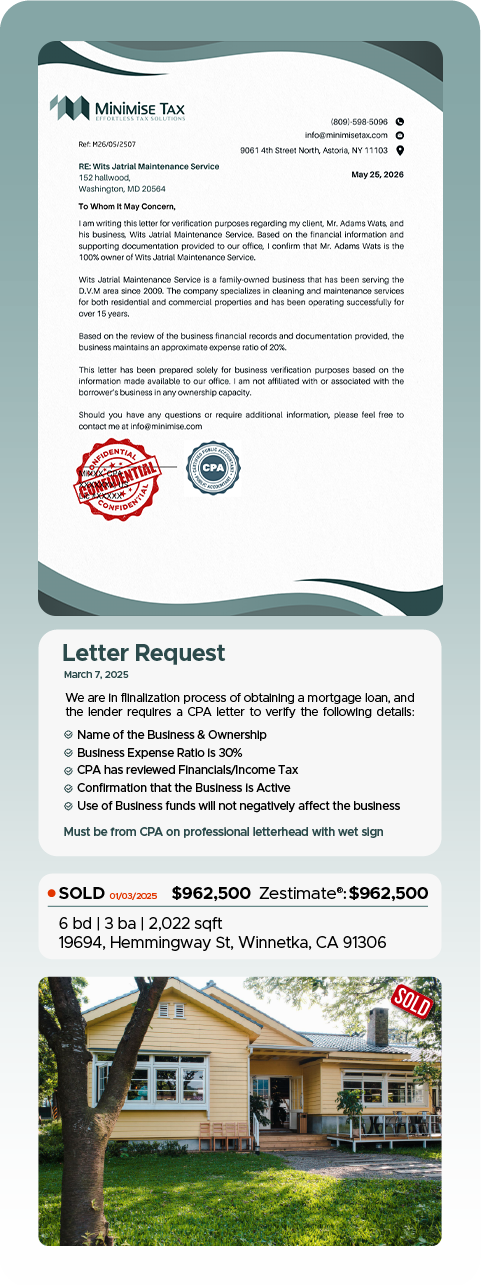 Minimise tax Consultant